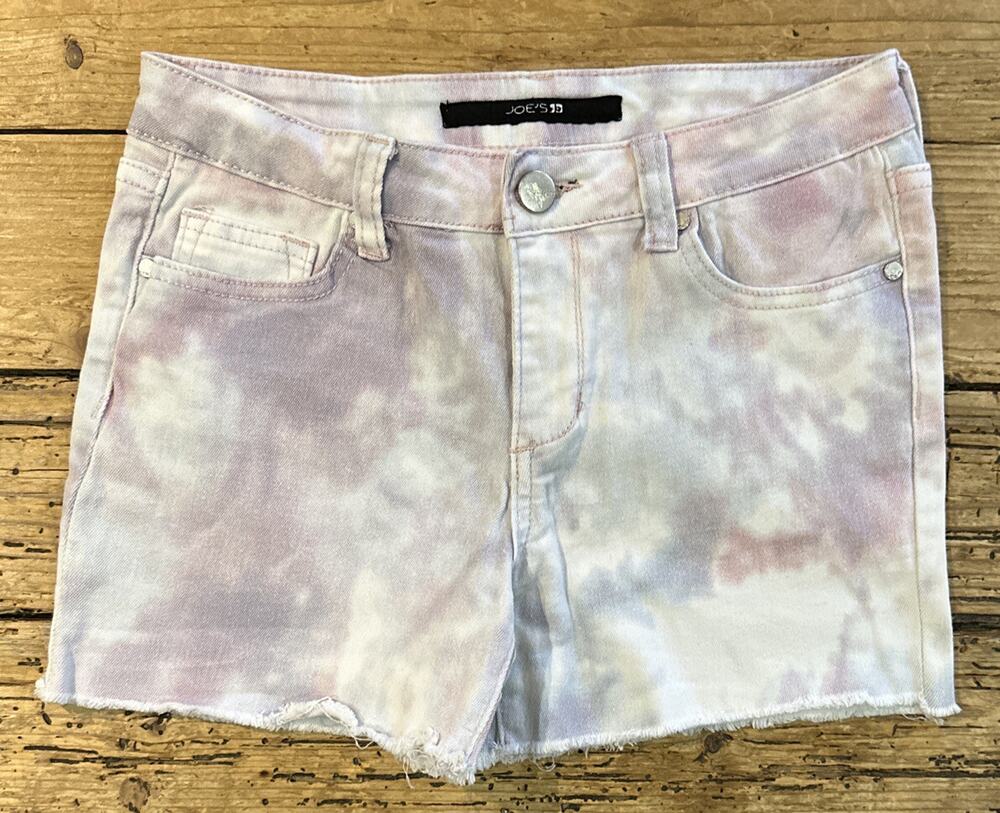 Joes Girl’s Purple Tie Dye Distressed Shorts Size 16